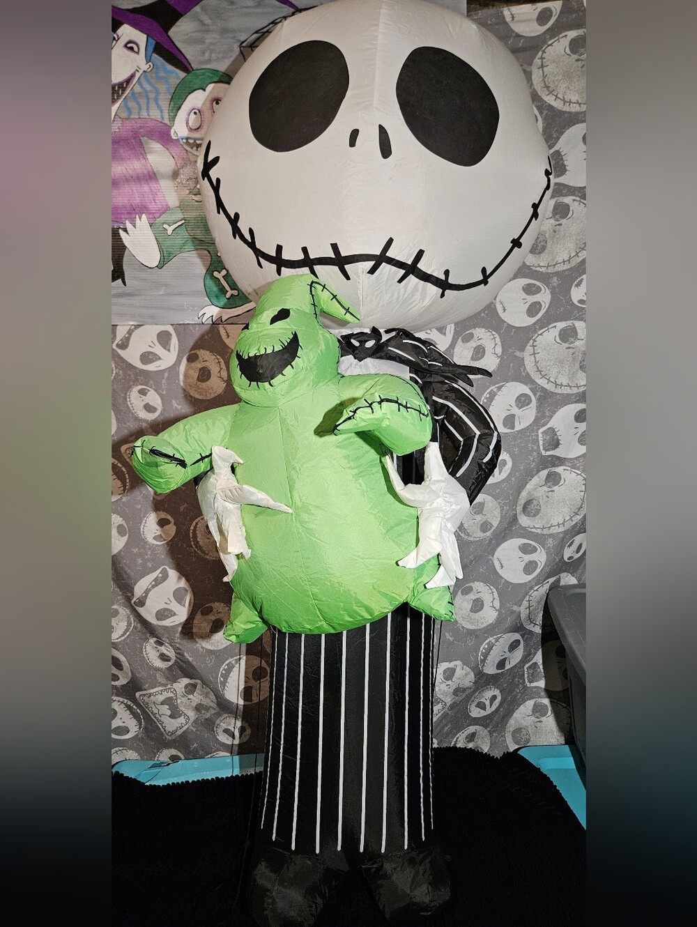 Disney Nightmare Before Christmas Jack Skellington oogie boogie inflatable